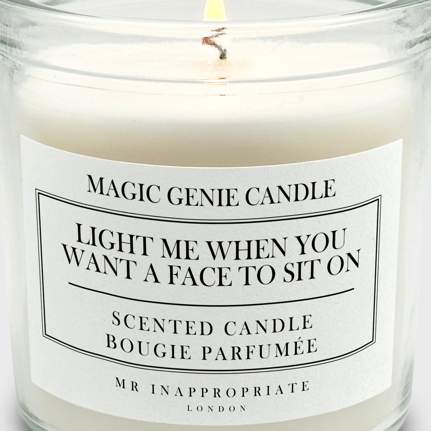 Valentine's Anniversary Medium Candle - Face To Sit On