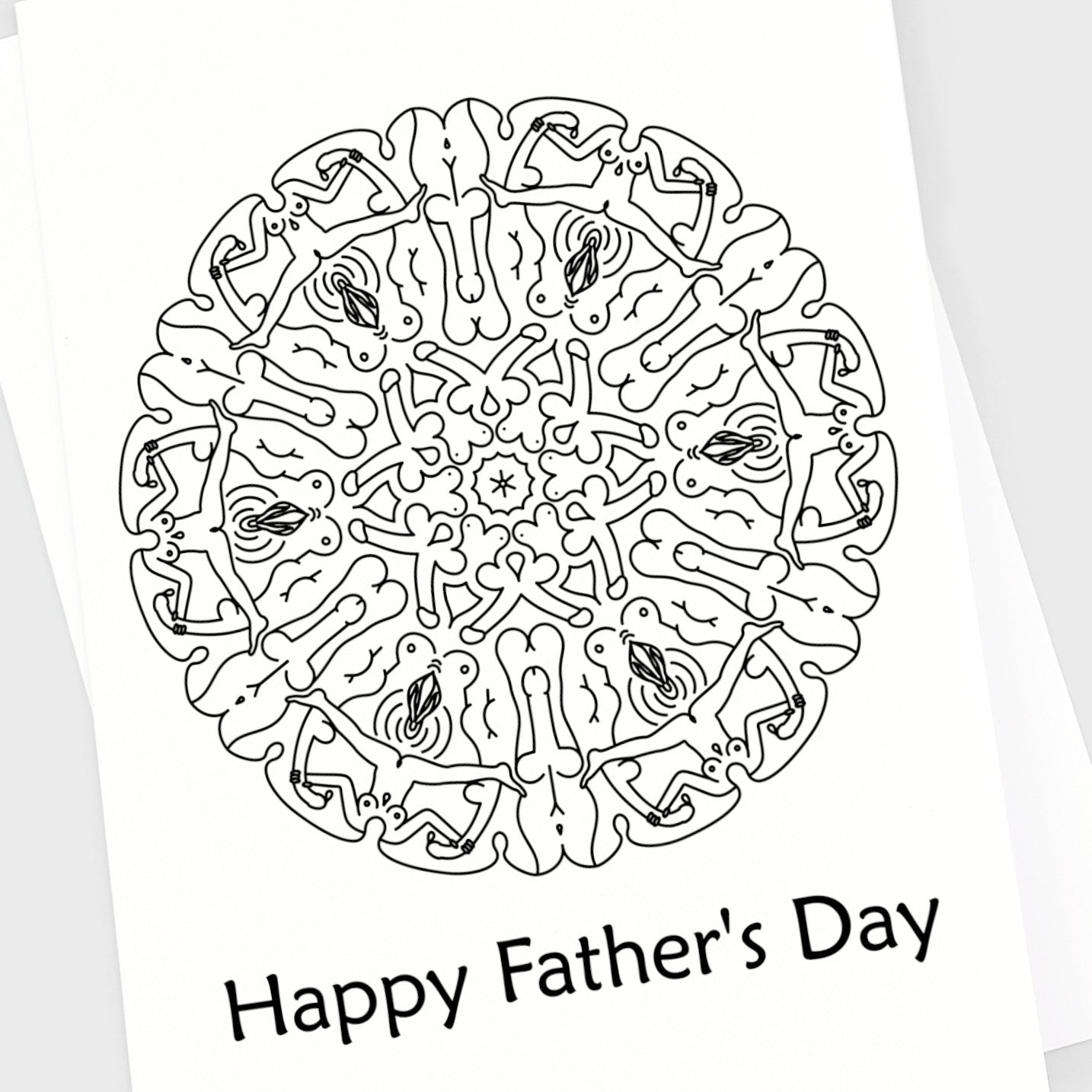 Father's Day Card - Naked Mandala