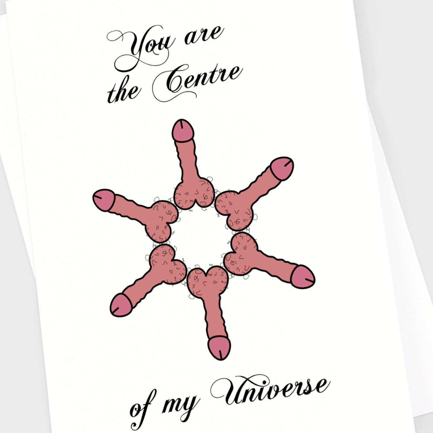 Valentine's Anniversary Card - Centre Cocks
