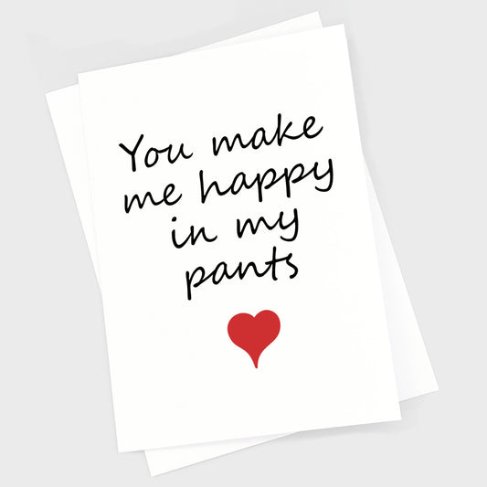 Valentine's Anniversary Card - Pants