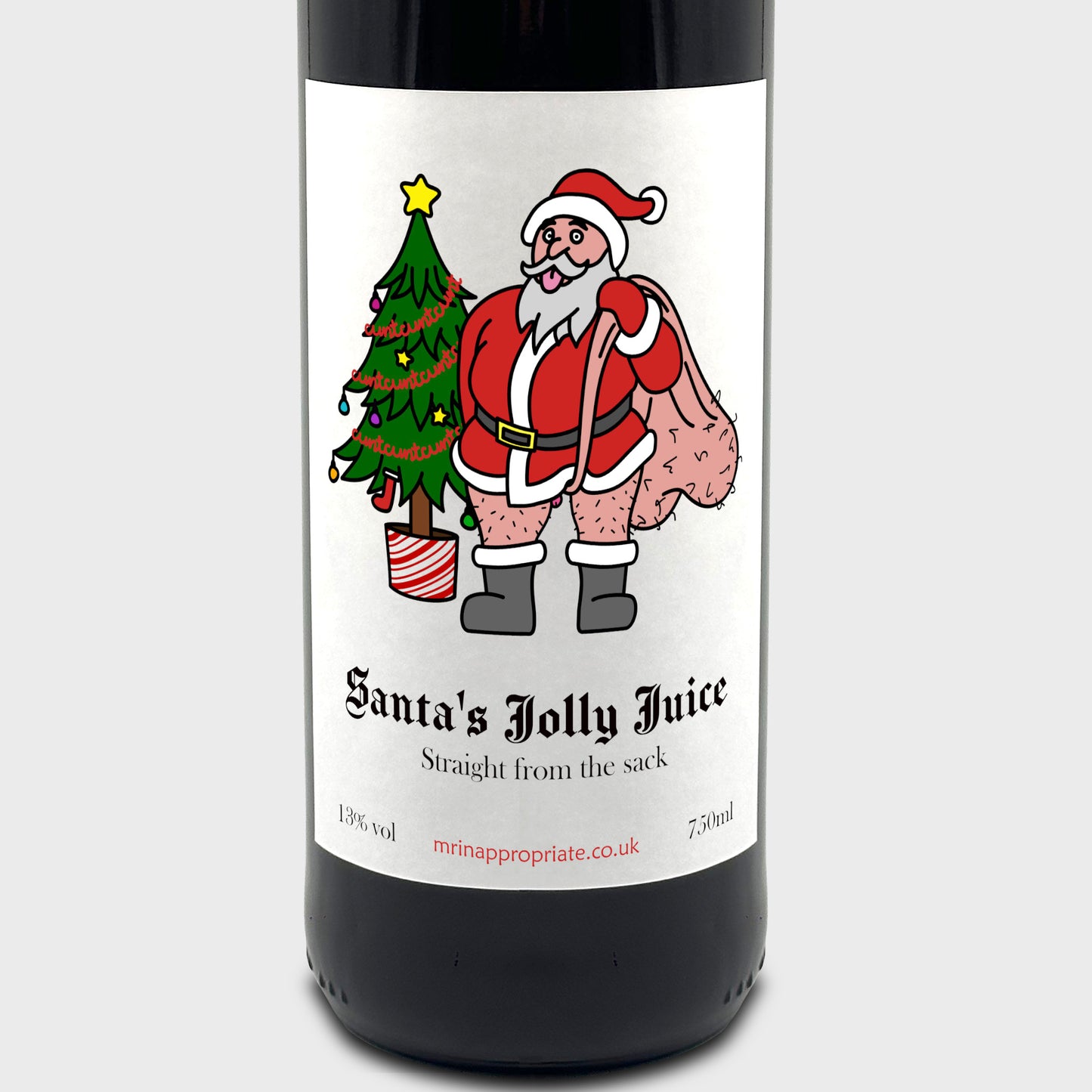 Christmas Wine Labels (x2) - Santa's Jolly Juice