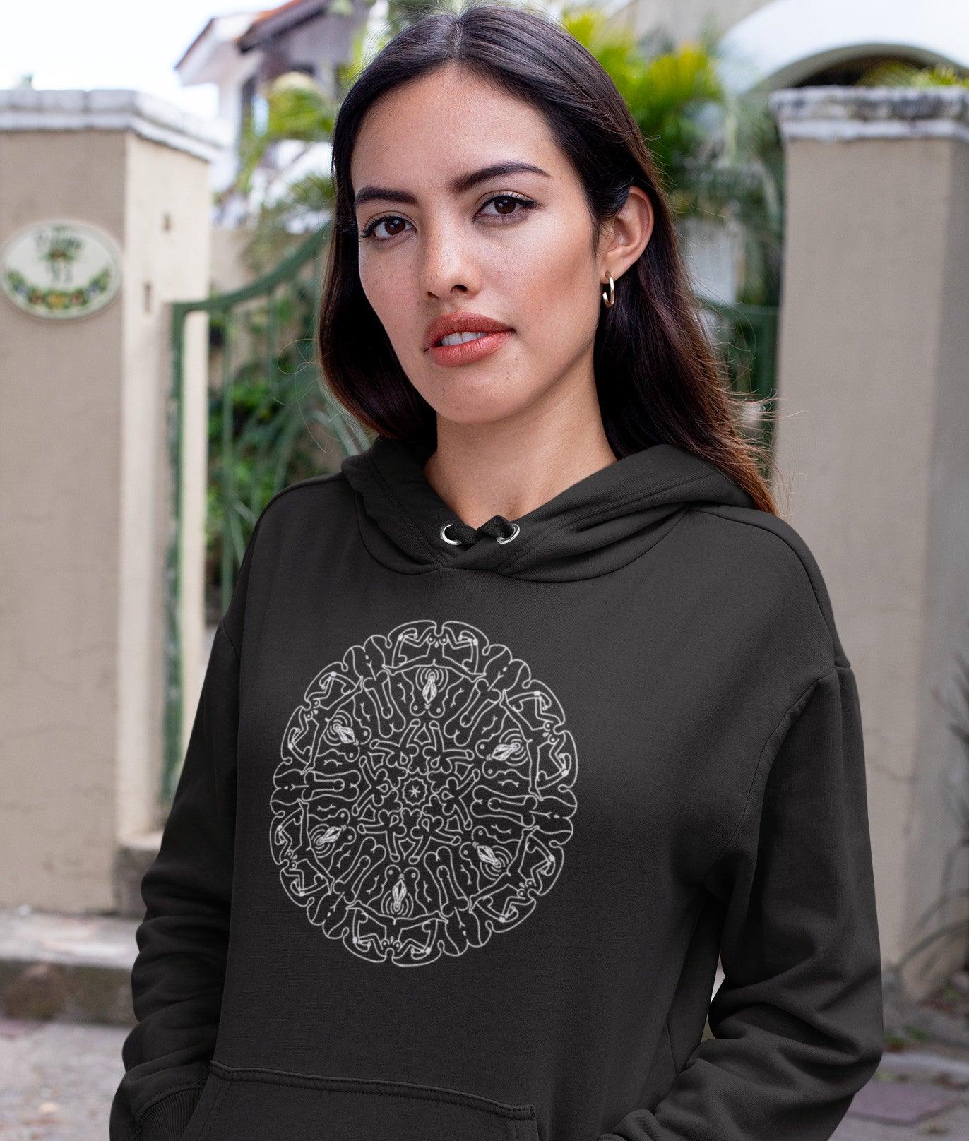 Hoodie - Naked Mandala - Mr. Inappropriate