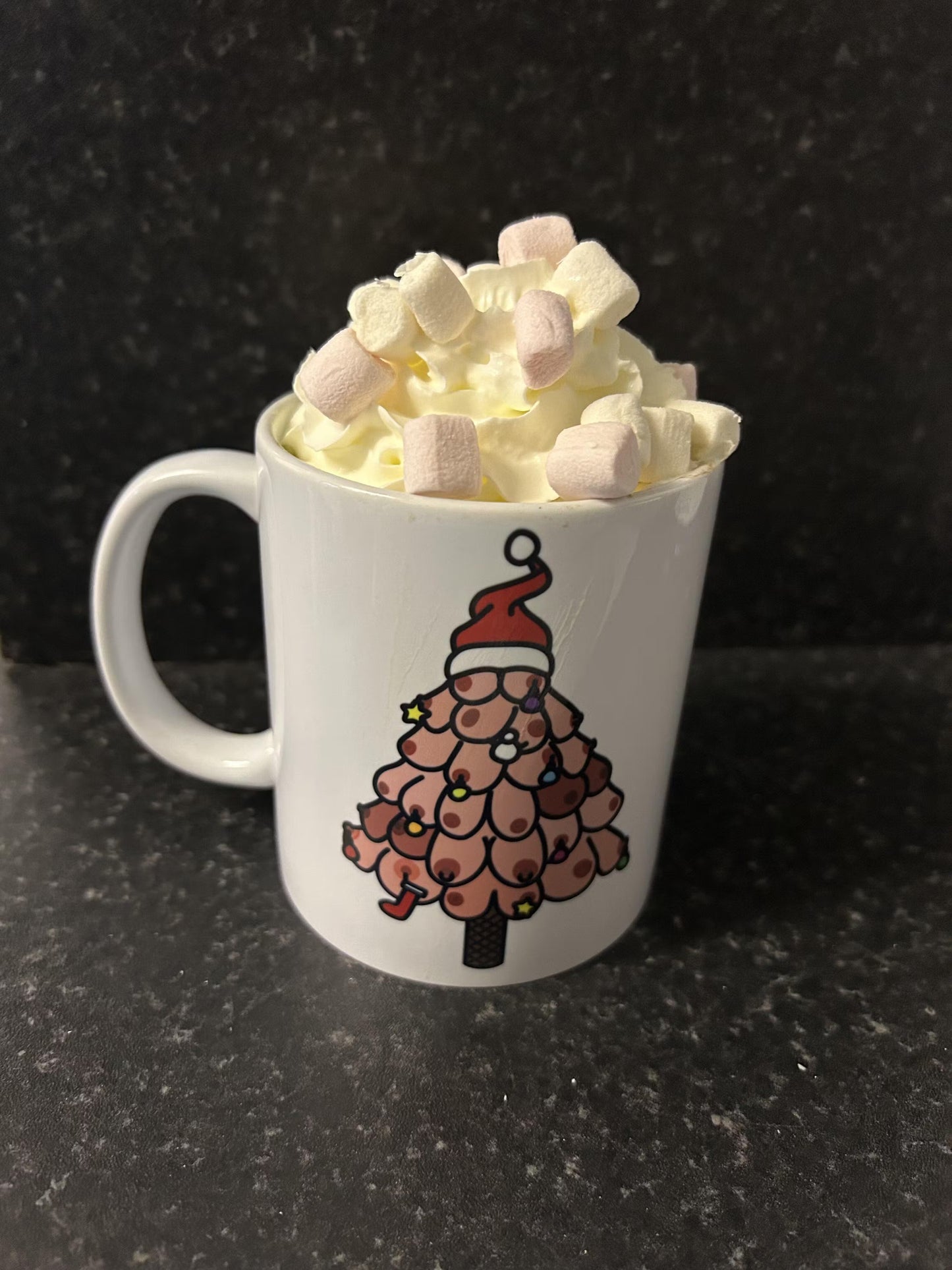 Christmas Mug - Boob Tree